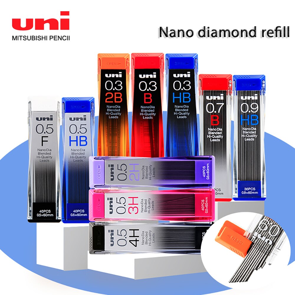 UNI- 潽  0.5 0.3 0.7mm  ̾Ƹ Ʈ ϵ 潽 ھ 202ND, HB/2B/2H    